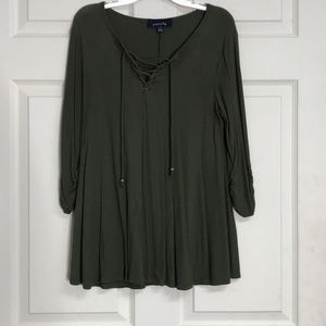 Green flowy shirt